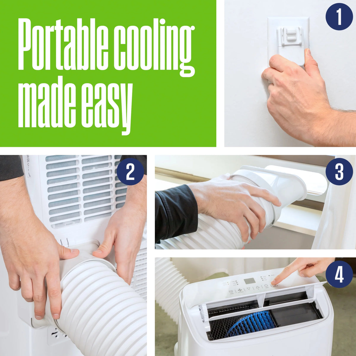 Westinghouse 12,000 BTU Portable Air Conditioner & Dehumidifier with Remote & Smart App, up to 550 Sq Ft