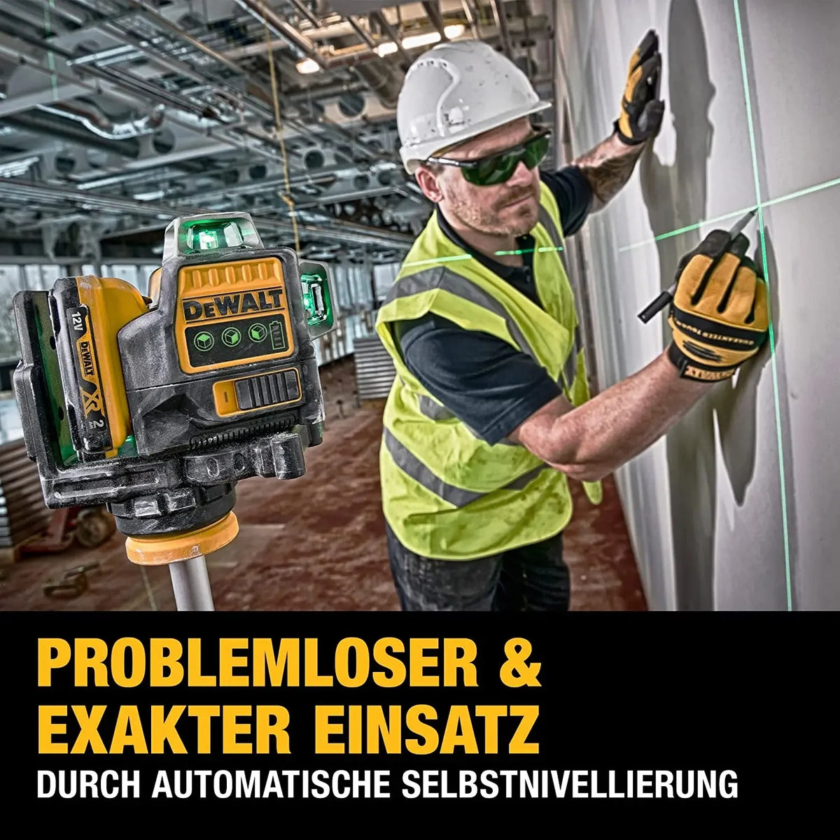 DeWalt? DW089LG 12V Max Laser Level, 3-Way 360 Green Degrees Professional Architectural Laser, Rotary and Linear Laser Levels???for Laser for Home Renovation Layout or Architectural Design