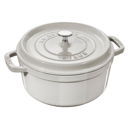 Staub Cast Iron 7-qt Round Cocotte - Grenadine