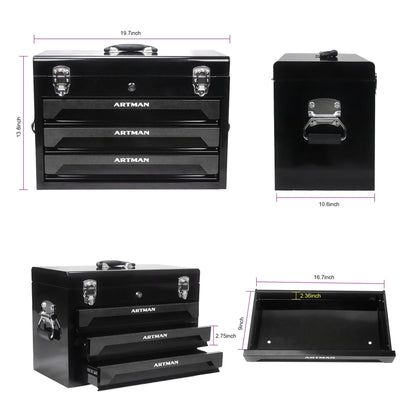 799PCS Aluminum Trolley Case Tool Set, Complete Tool Box Set with Rolling Wheels, Household Hand Tools Kit for Men, Silver