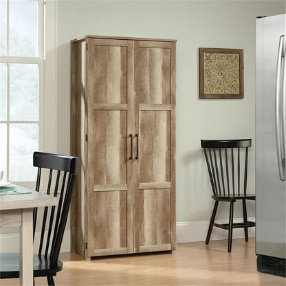 Pemberly Row Contemporary Engineered Wood Pantry in White Finish