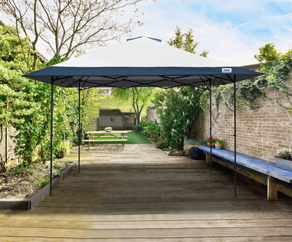 E-Z UP 13x13 ONE-UP Instant Canopy Tent – Pop Up Outdoor Shade Tent with Vented Top, Adjustable Height & Roller Bag