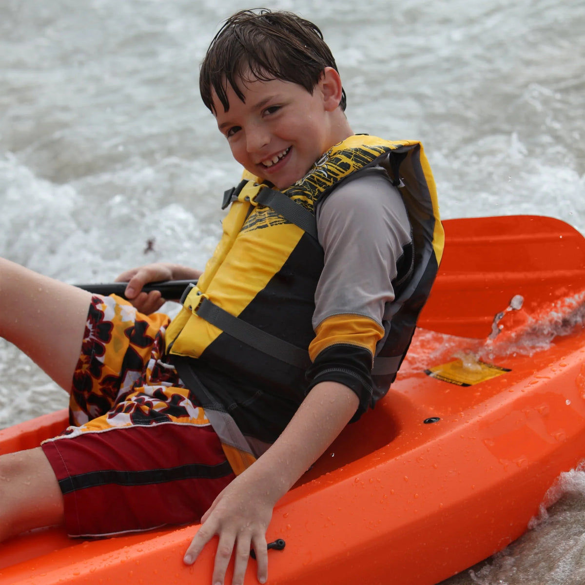 Lifetime Wave 6 ft Youth Kayak, Orange (90154)