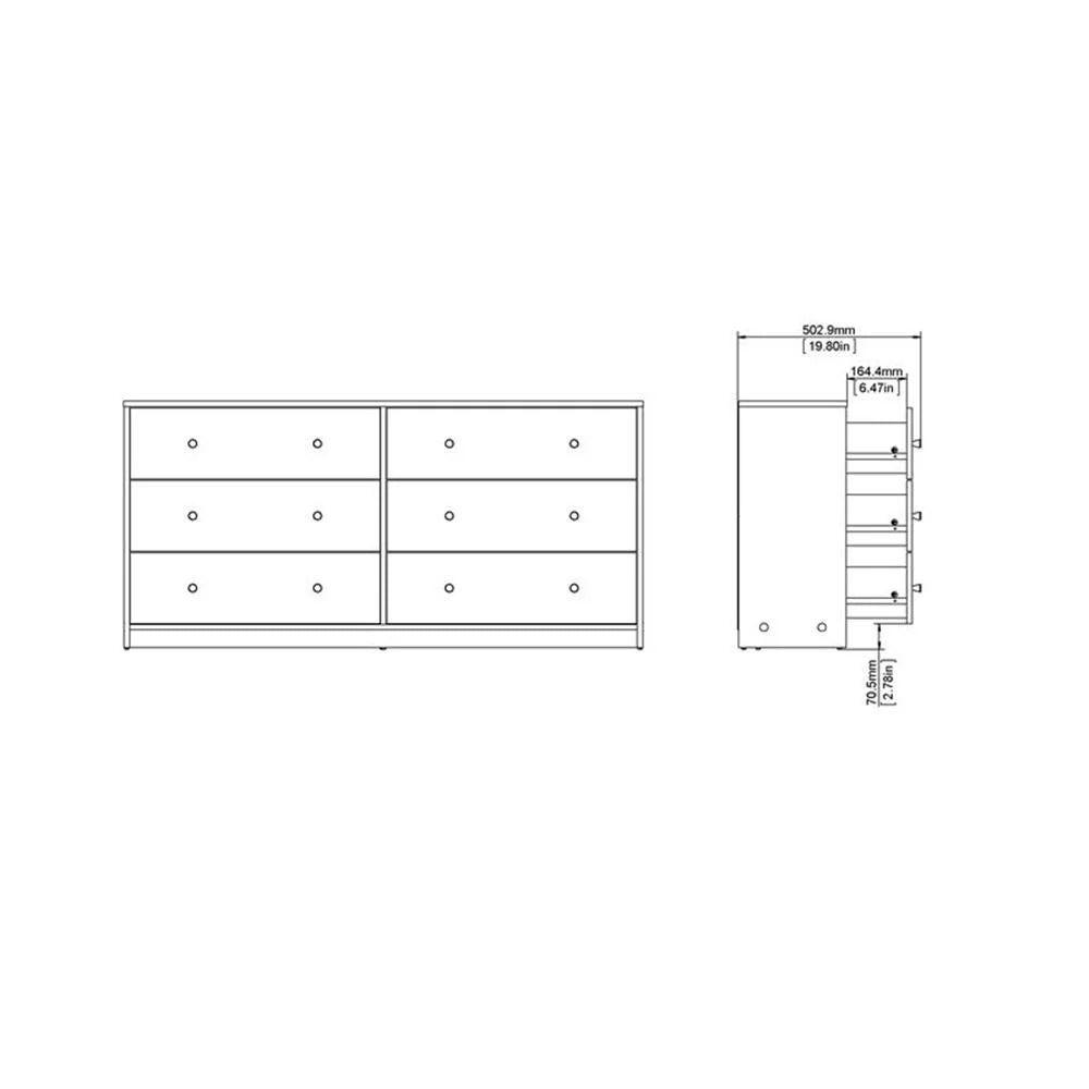 Home Square 4 Piece Bedroom Set With Dresser, Chest and 2 Nightstands in White
