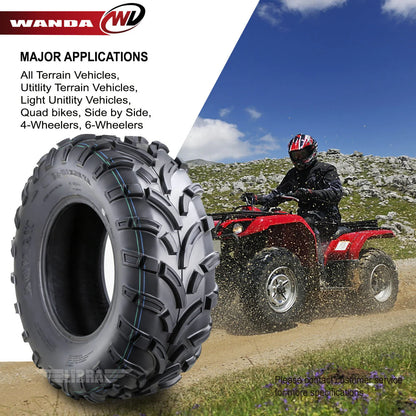 Wanda ATV/UTV Tires 25x10-12 25x10x12 /6PR P373 - 10244, Set 2