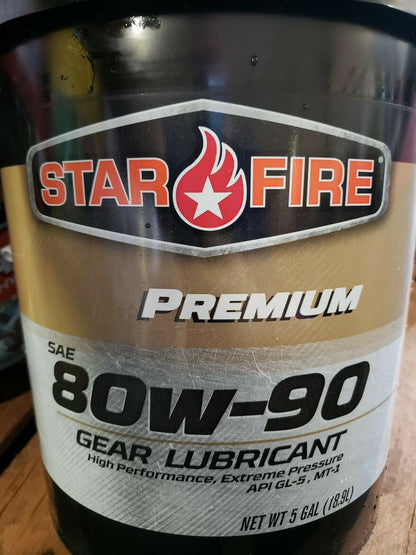 StarFire Premium 80W-90 Gear Oil Lubricant 5 Gallon Pail