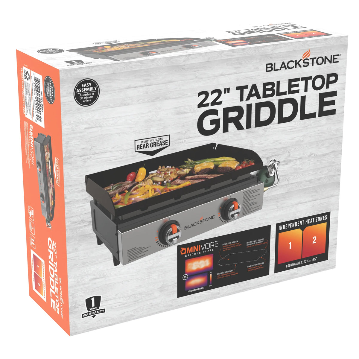 Blackstone Original 22" Omnivore Griddle with Stainless Steel Front Panel