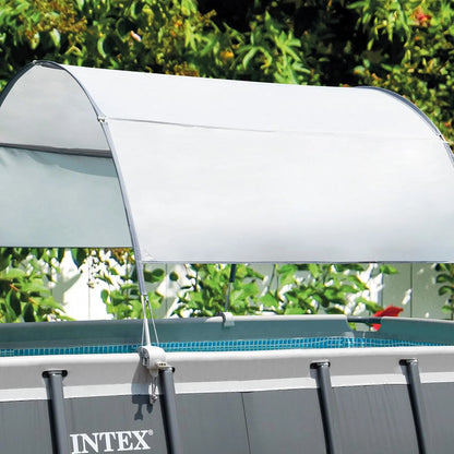 Intex 18Ft x 52In Ultra XTR Rectangular Frame Swimming Pool Kit with Canopy