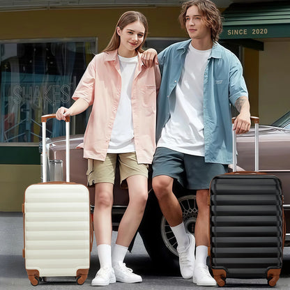 3 Piece Luggage Sets with 6 PC Organize Bags Lightweight Suitcases with Spinner Wheels, Pink