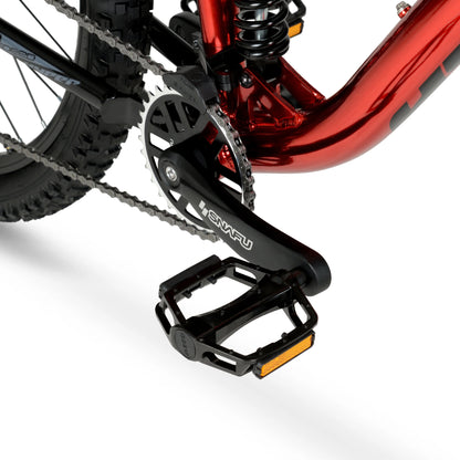 Hyper Bicycle Men's 29 In. Explorer Dual Suspension Mountain Bike, Red