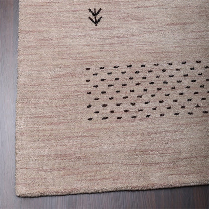Rugsotic Carpets Handmade Rugs Hand Knotted Loom Rectangle 3'x5' Orange Wool for Indoor Use