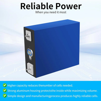 280Ah 3.2V Battery 4 Pack LiFePO4 Grade A Deep Cycle Lithium Iron Phosphate Rechargeable with Nuts and Bus Bars,8000-10000Life Cycles��Replacement Batteries for Solar Systems, Cars, RVs