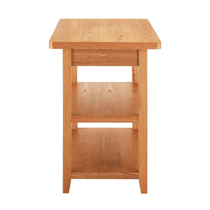 Better Homes & Gardens Reading Wood Kitchen Island with 2 Shelves and Drawers, Walnut Color