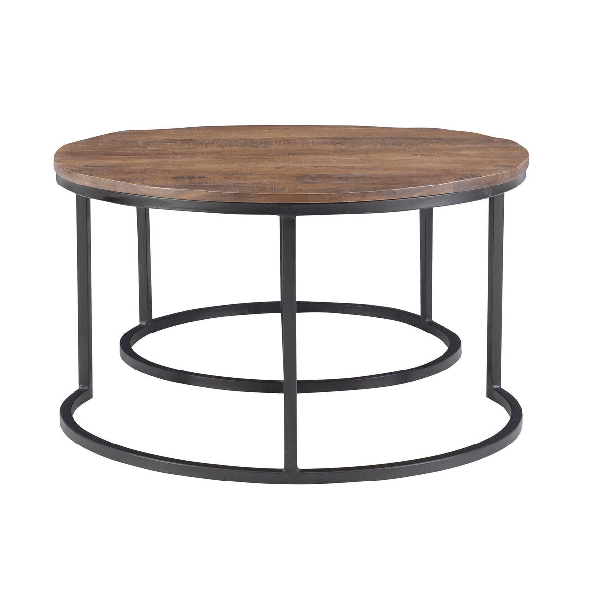 Darden Bohemian Nesting Coffee Tables, Set of 2, Black/Brown