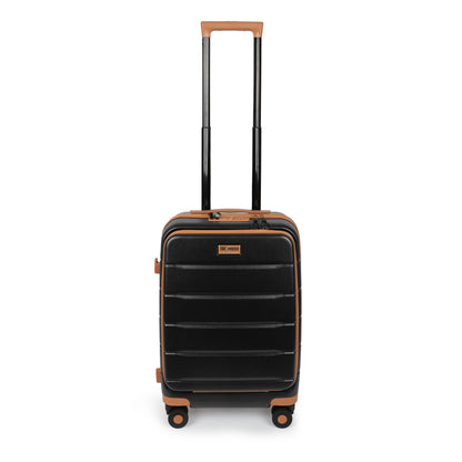 Carry On Luggage 22 x 14 x 9 Airline Approved Lightweight Hardside Spinner Luggage with TSA Lock and Laptop Compartment, Beige, CY2431