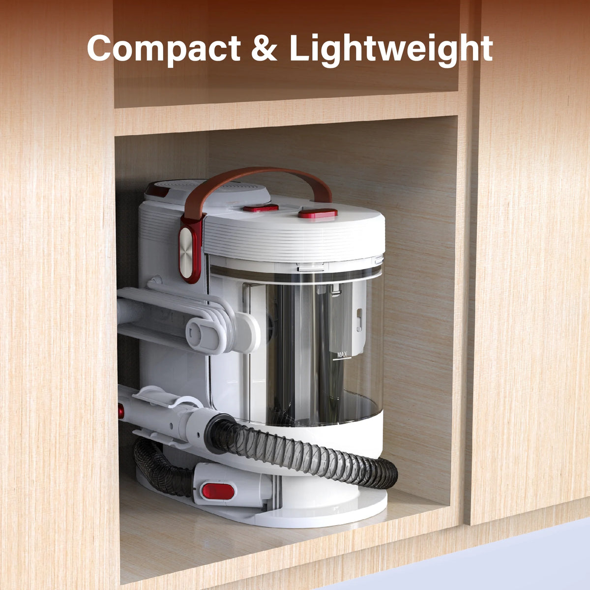 WHALL Portable Carpet Cleaner Machine with Wide Path Tool, Self-Cleaning for Pet Stains and Seats