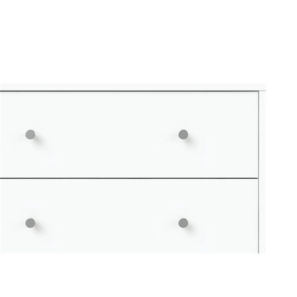 Home Square 4 Piece Bedroom Set With Dresser, Chest and 2 Nightstands in White