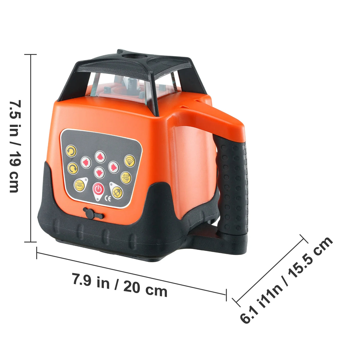 KFFKFF Laser Level, 1650ft Range, 360�� Self-Leveling Red Cross Line, Adjustable 5 Speeds & 4 Scan Angles, IP66 Water-Resistant, Remote & Manual Modes, Includes Battery