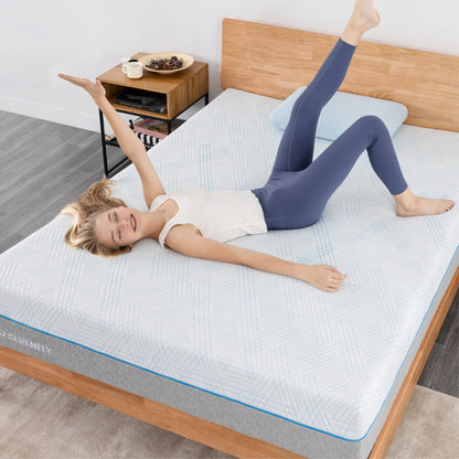 MLILY Queen Mattress, Gel Memory Foam 10" Mattress in a Box, Ego Serenity