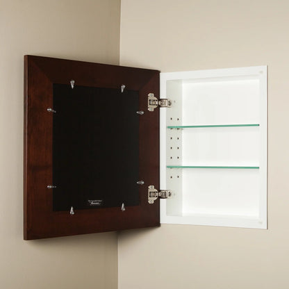 14x18 Contemporary White Mirrored Medicine Cabinet by Fox Hollow Furnishings