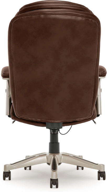 Serta Back in Motion Technology Fabric Executive Office Chair, Light Gray