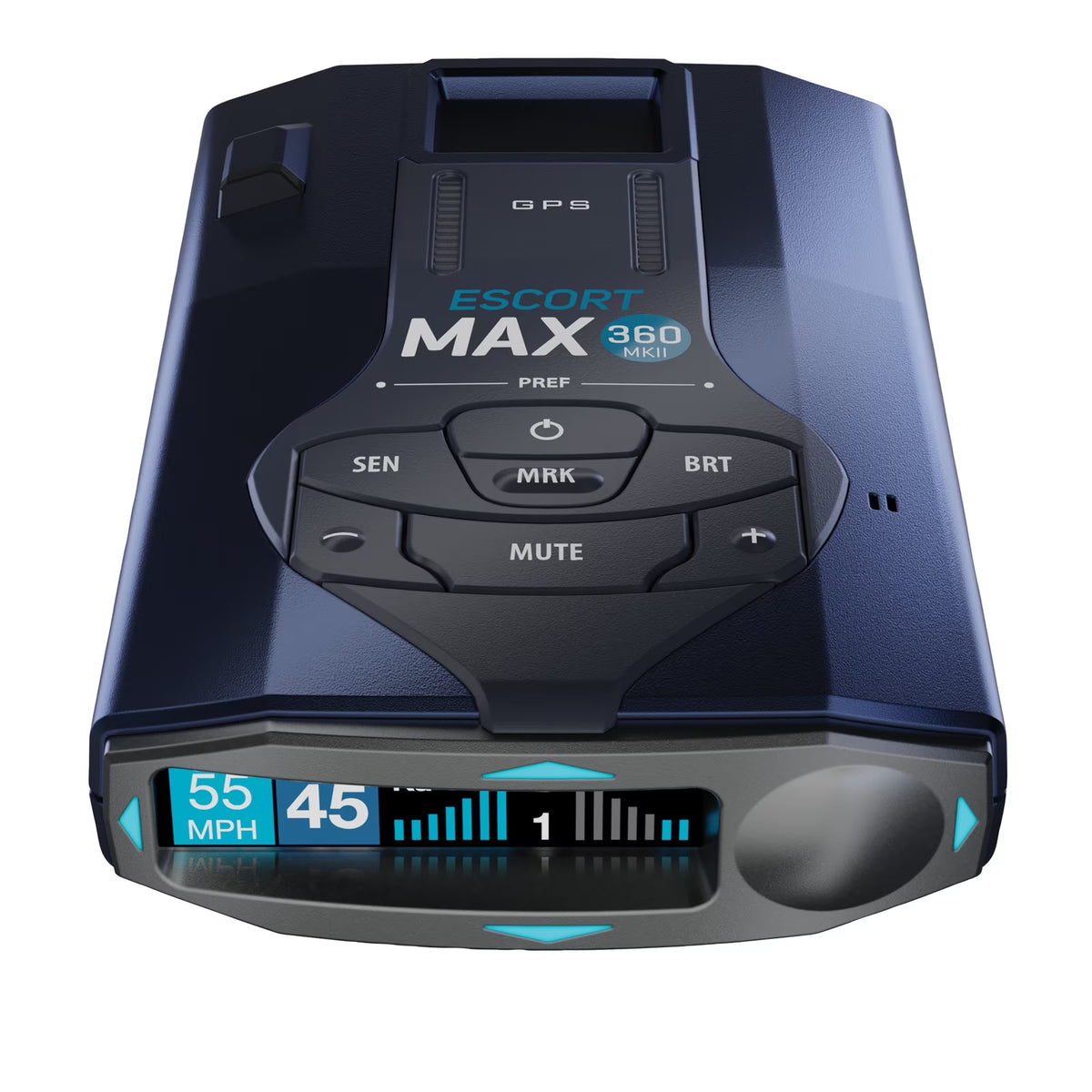 Escort MAX 360 MKII Bluetooth Radar Detector (Blue Edition), 360�� Awareness, Exceptional Range, Apple CarPlay & Android Auto