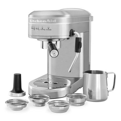 KitchenAid Metal Semi-Automatic Espresso Machine, Empire Red, KES6503