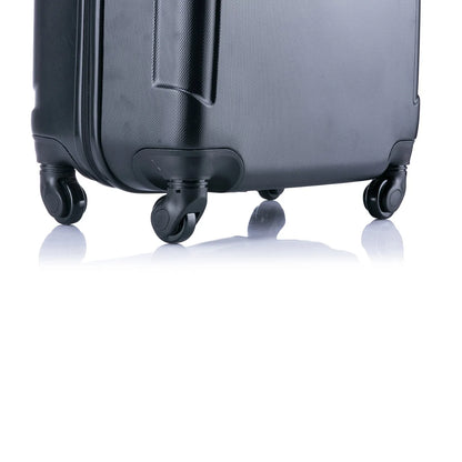 InUSA Pilot 3-Piece Hardside Luggage Sets with Spinner Wheels, Handle, Trolley, (20"/24"/28"), Blue