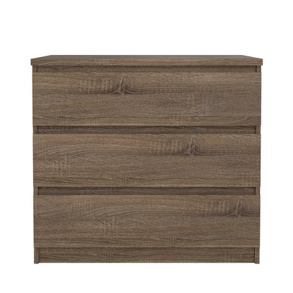Tvilum Scottsdale 3 Drawer Chest Dresser for Adults, White High Gloss