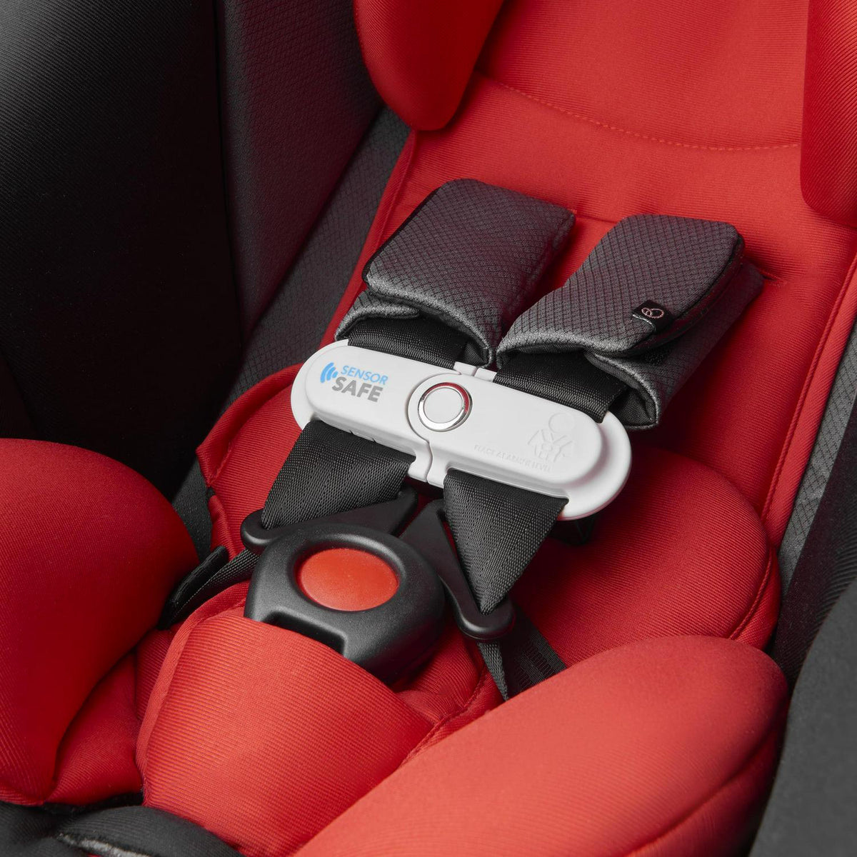 Evenflo Gold SensorSafe SecureMax 35 lbs Infant Car Seat. Garnet Red