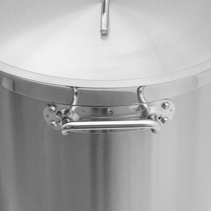 33/52 Quart Stock Pot Stainless Steel Large Kitchen Soup Big Cooking Restaurant for Hotels, Restaurants, Homes