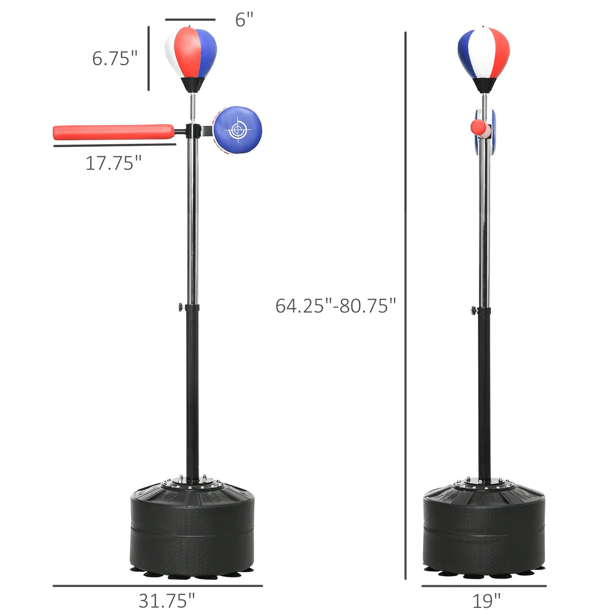 Soozier Speed Bag Boxing Bag Stand Reflex Training Equipment