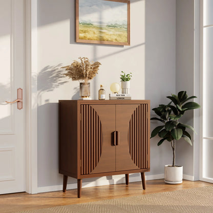 COSIEST Vintage Sideboard Cabinet, Farmhouse Buffet with Adjustable Shelf for Kitchen, Dining Room, Living Room