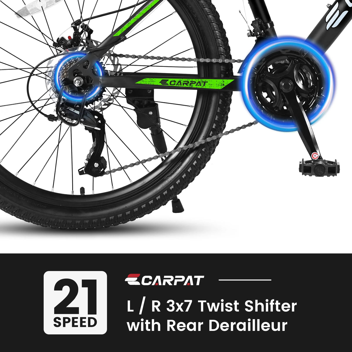 26 inch Mountain Bike for Men, Adult Mens Bike with 21 Speed & Disc Brakes