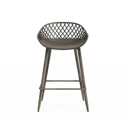 Kurv Indoor and Outdoor Counter Stool - Aloe Green - Set of 2