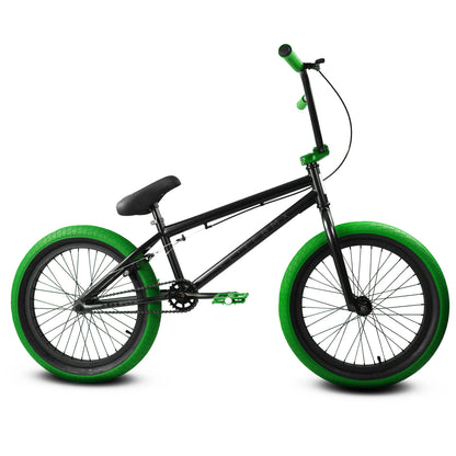 Elite BMX Bicycle 20” Freestyle Bike - Stealth Blue Purple Ideal for Ages 7 to 18 Years