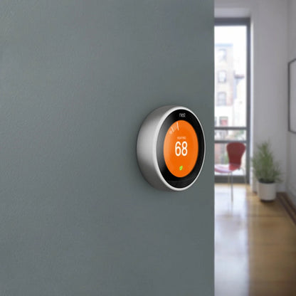 Nest Learning Thermostat - 3rd Generation - Stainless Steel with Nest Temperature Sensor