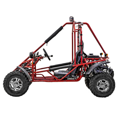 Massimo GKA 200 169cc EFI Adult Go Kart with 10HP Engine, 2WD Off-Road Go Cart, Dual Seats, Red