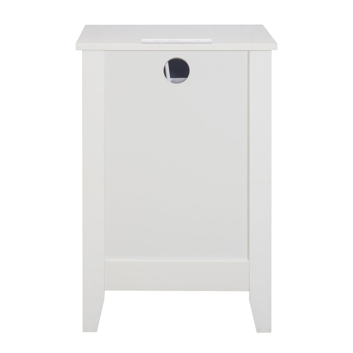 Glavbiku Modern White 3 Drawer Nightstand Set of 2 with USB Ports & Power Outlets for Bedrooms,Adult