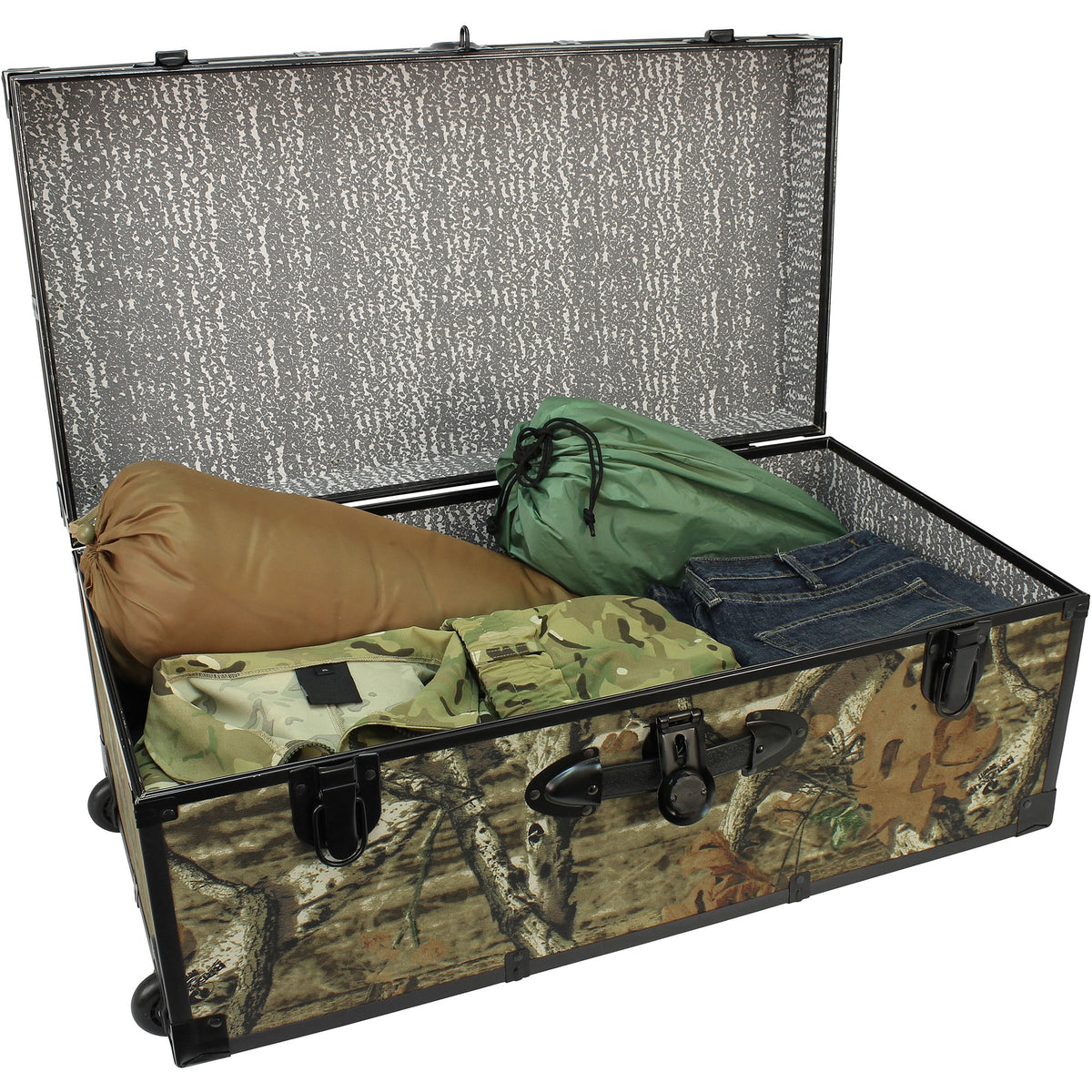 Seward Collegiate Collection Footlocker Trunk with Wheels