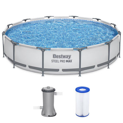 Bestway Steel Pro MAX 10' x 30" Above Ground Pool Set Round
