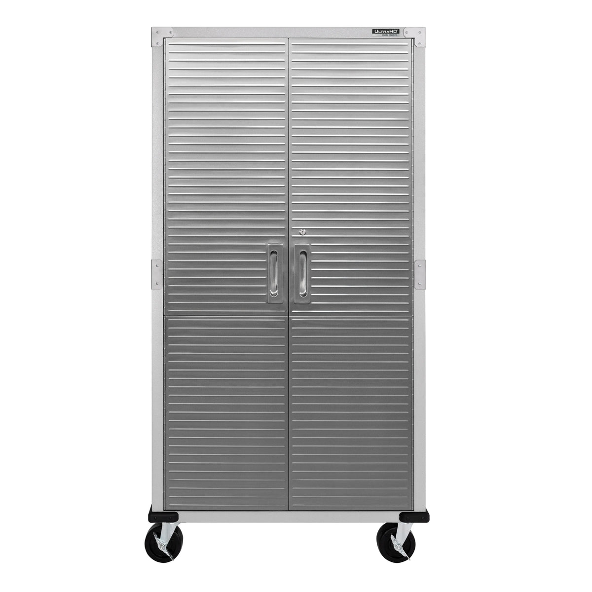 Seville Classics UltraHD Steel Body Lockable Storage Filing Cabinet Organizer Locker Shelving Unit 36" W x 18" D x 72" H, Granite