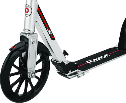 Razor A6 Kick Scooter - 10″ Wheels. Anodized Aluminum. Foldable. Lightweight. for Teen &amp; Adult