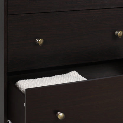 VEIKOUS Oversized 5-Drawer Dresser Chest, Large Storage Dresser for Bedroom Storage, Oak