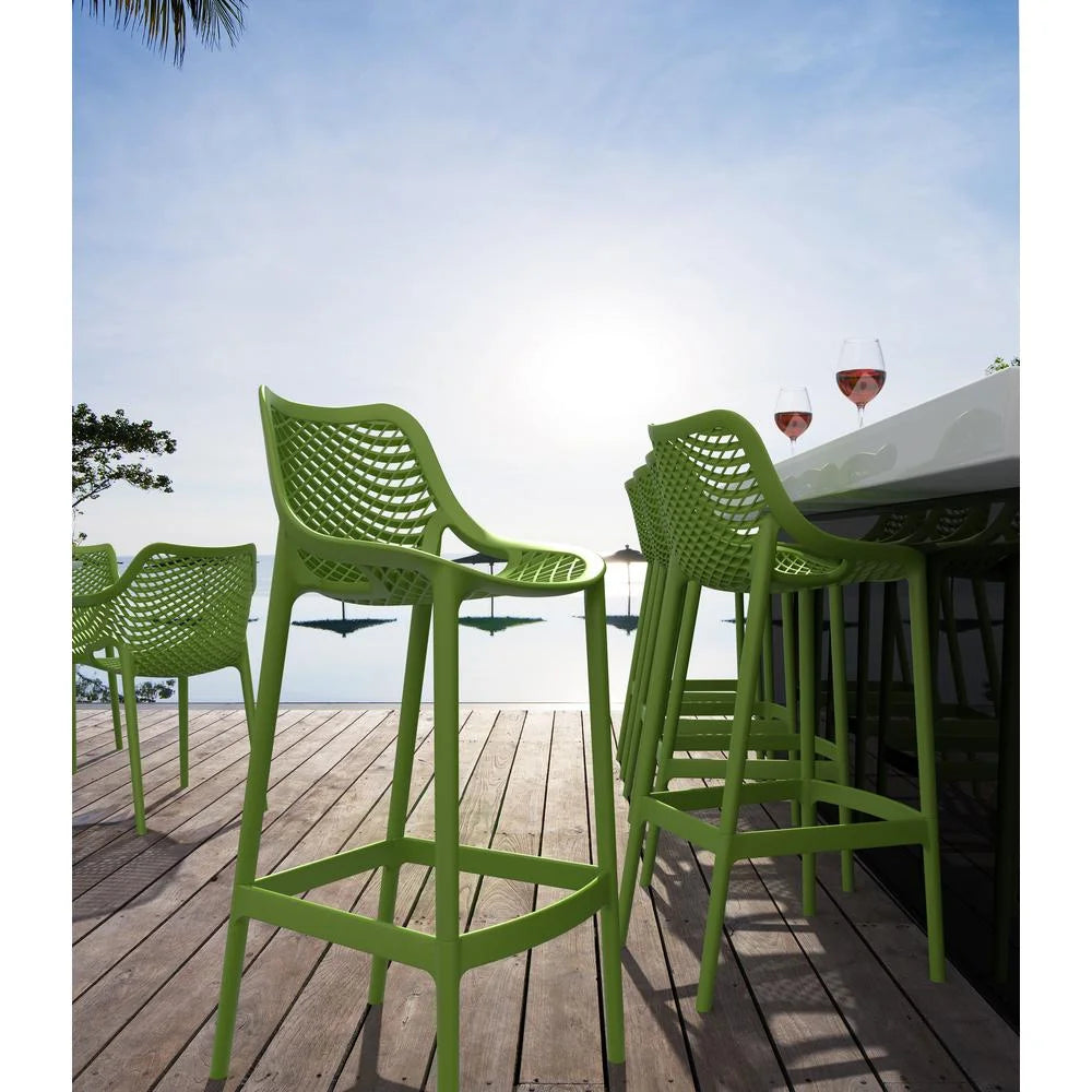 Compamia Air Patio Bar Stool in Black