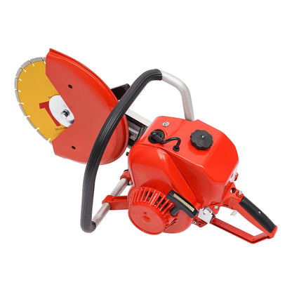 2 Stroke 78.5CC Gas Power Cement Concrete Cut off Saw Cutting Tool W/ Blade Red
