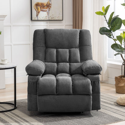 JONPONY Power Lift Recliner Chair Recliners for Elderly with Heat and Massage Recliner Chair for Living Room with Infinite Position and Side Pocket,USB Charge Port,Brown