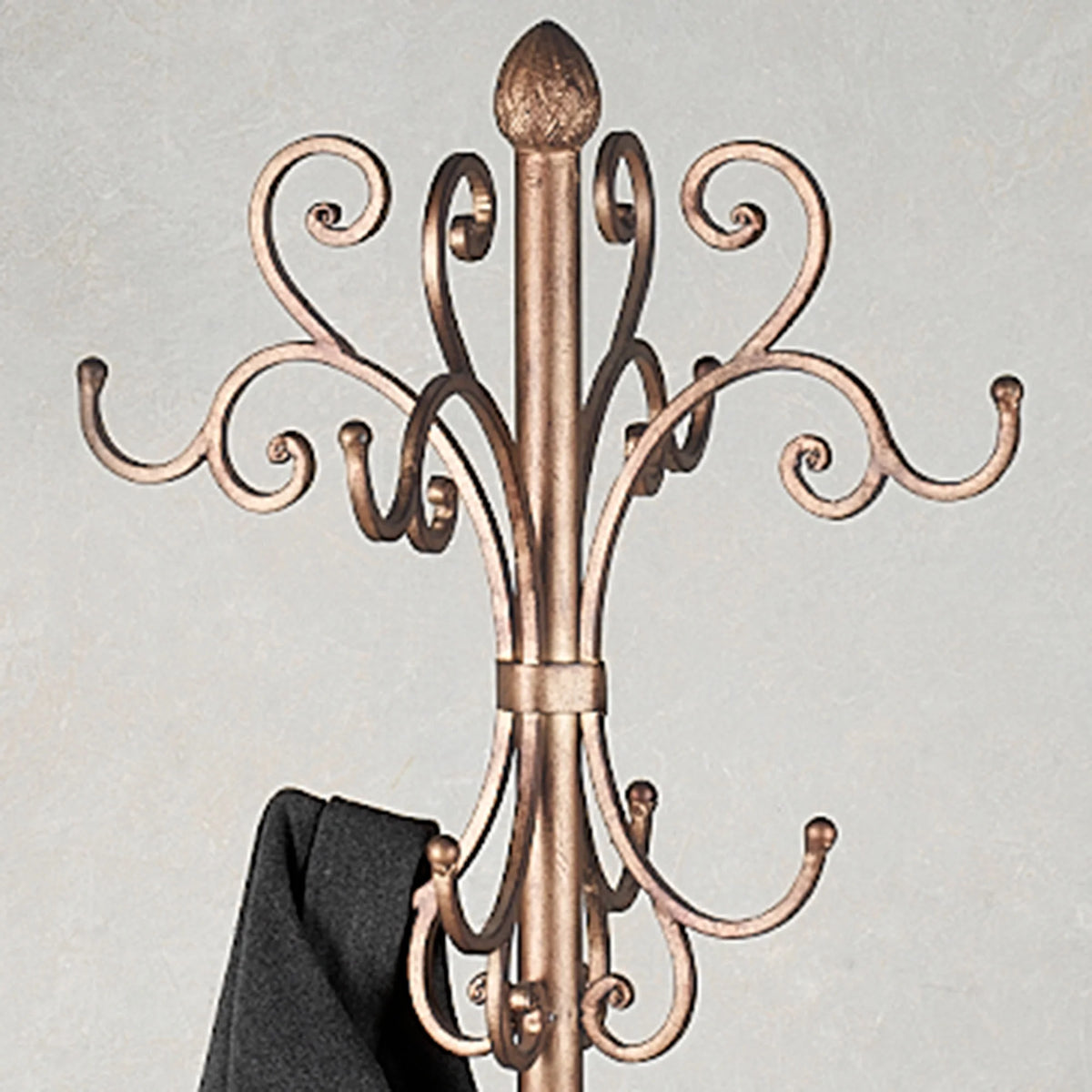 Kensington Coat and Hat Rack Stand Antique Gold Antique Gold