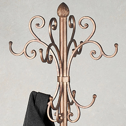 Kensington Coat and Hat Rack Stand Antique Gold Antique Gold