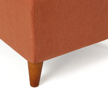 Noble House Hampton Contemporary Fabric Upholstered Storage Ottoman, White and Blue Floral
